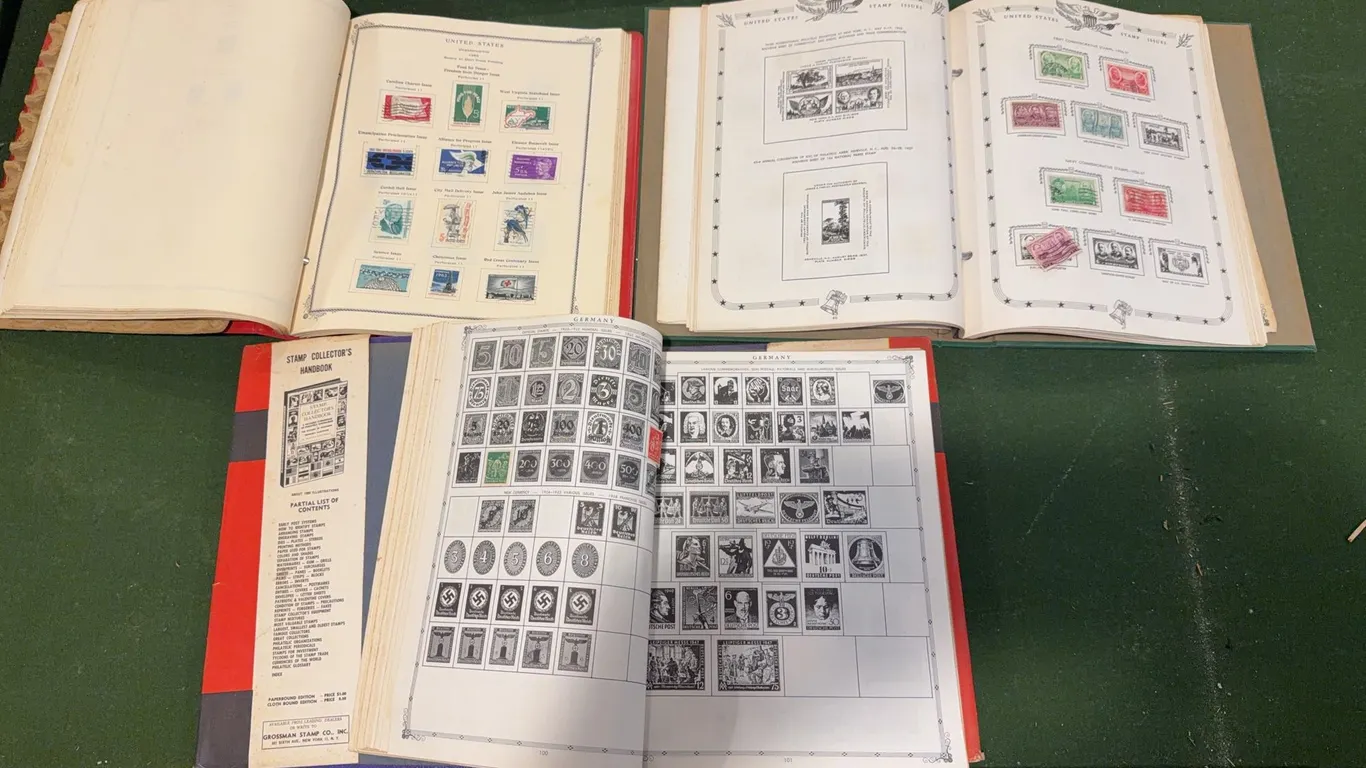 Vintage Stamps and Books