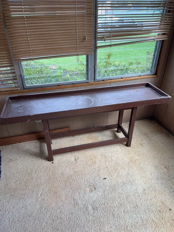 Long Wooden Display Table #3