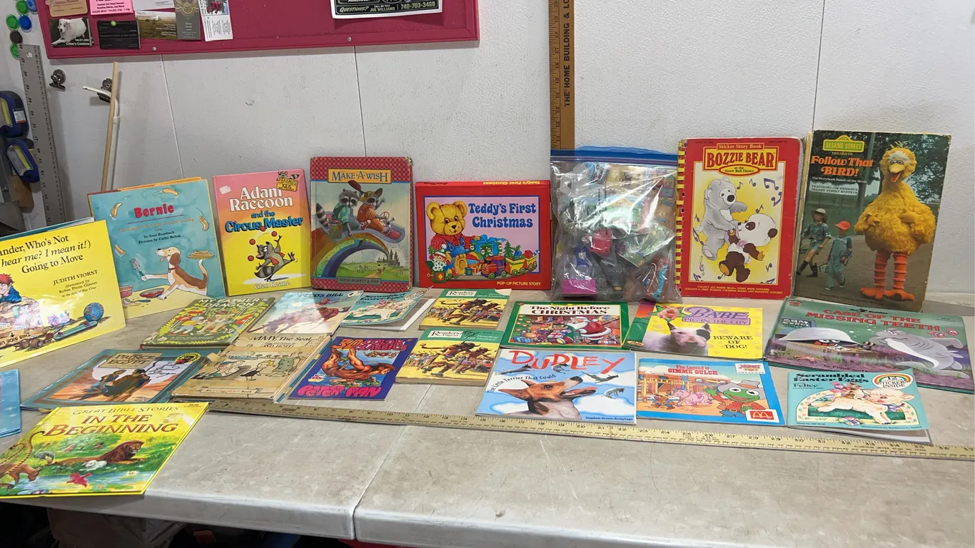 Assorted Kids Books & McDonalds Toys