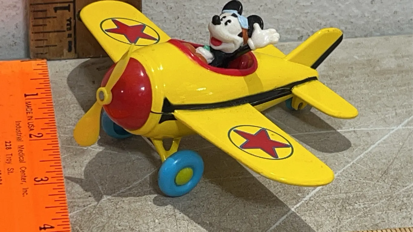 Disney Decopac Mickey Mouse Diecast Plane