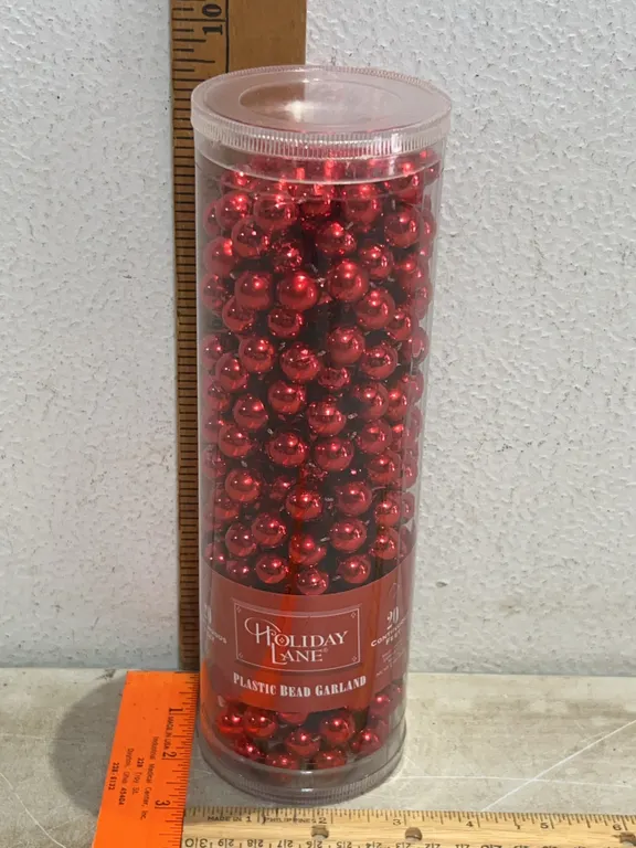 New Holiday Lane 20 Ft. Plastic Bead Garland