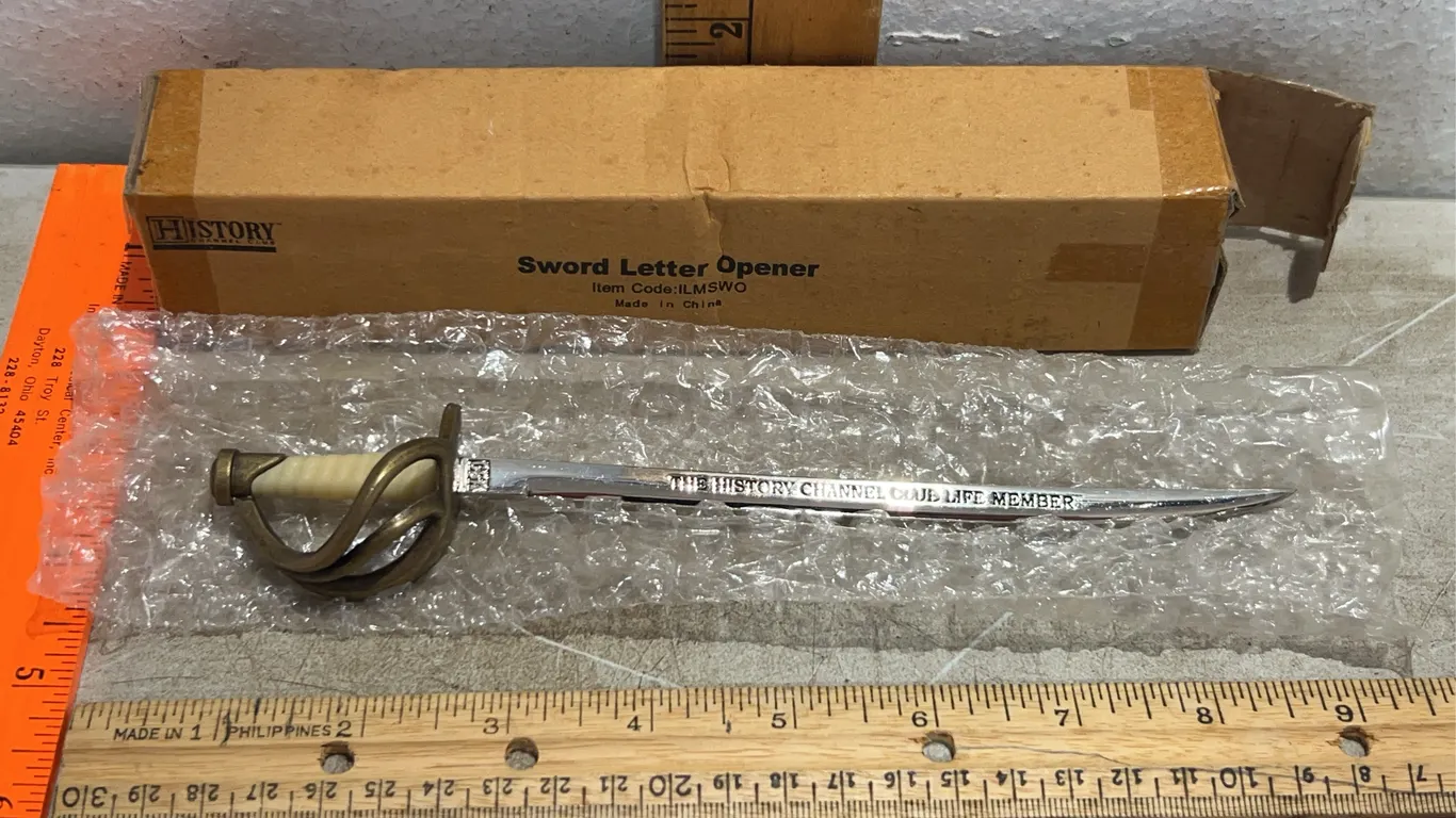 New CSA Sword Letter Opener New In Box