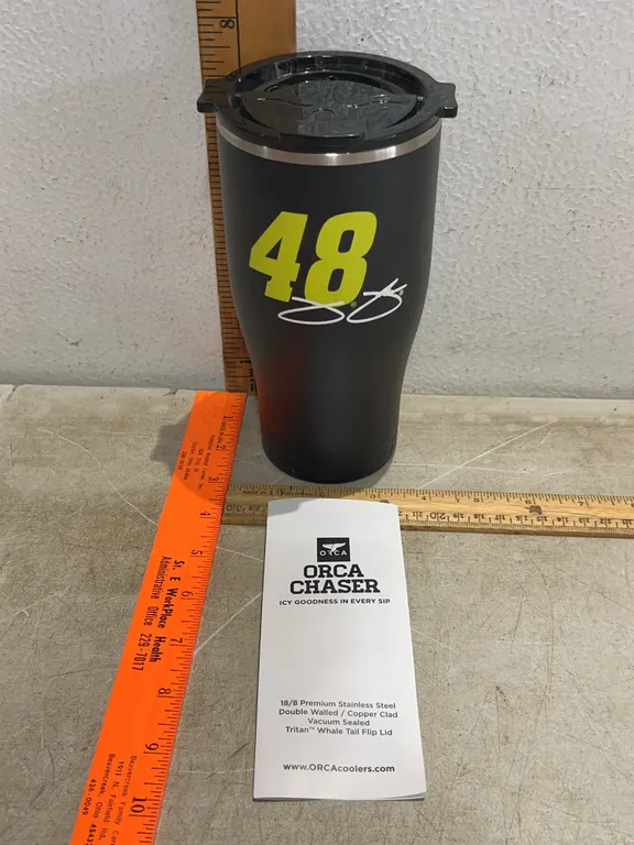 New Orca #48 Nascar Insulated Tumbler Cup 27 oz