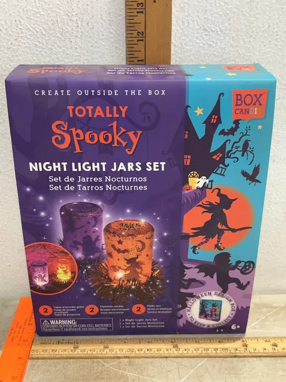 New Totally Spooky Night Light Jar Set