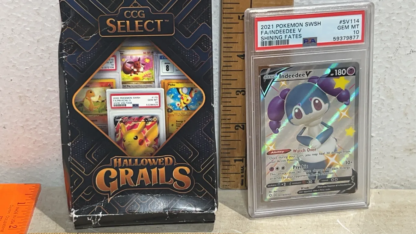 2021 Pokemon Swish Indeedee Shining Fates Gem Mt 10 Grade Card