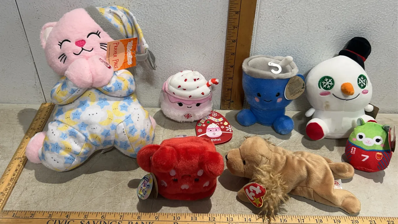 Plush Animals W/Tags