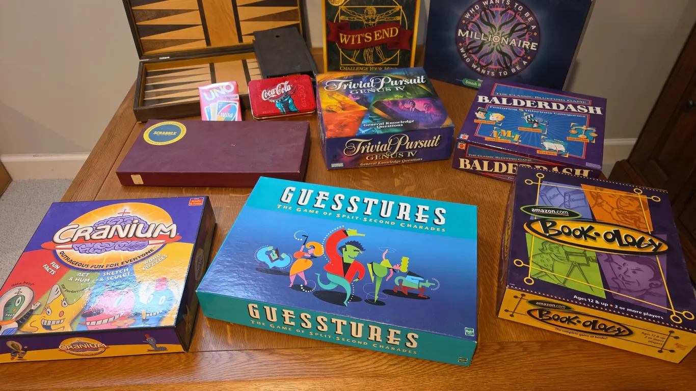 Board Game Lot - Backgammon, Scrabble, Trivial Pursuit, Cranium and More