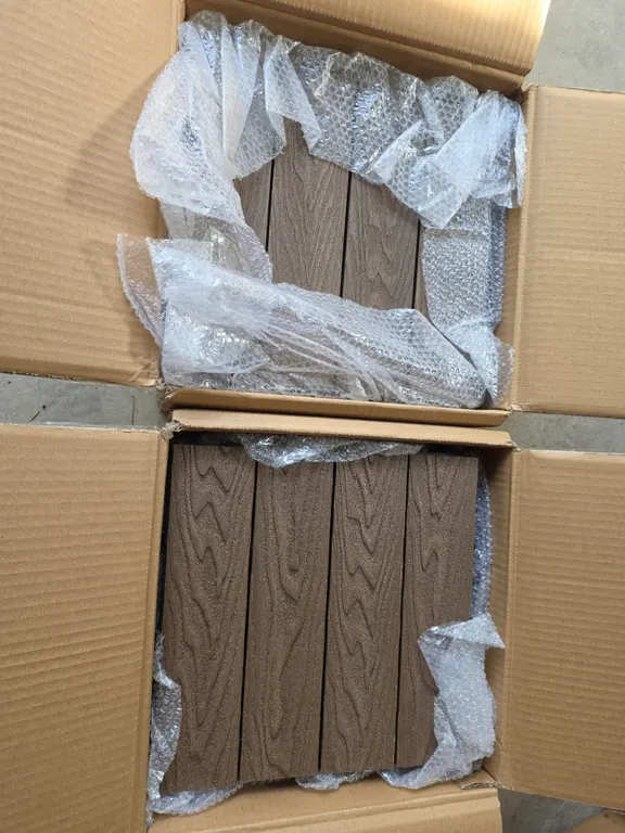 Century Outdoor Living Composite Deck Tiles, Brown Coffee - 2 Boxes