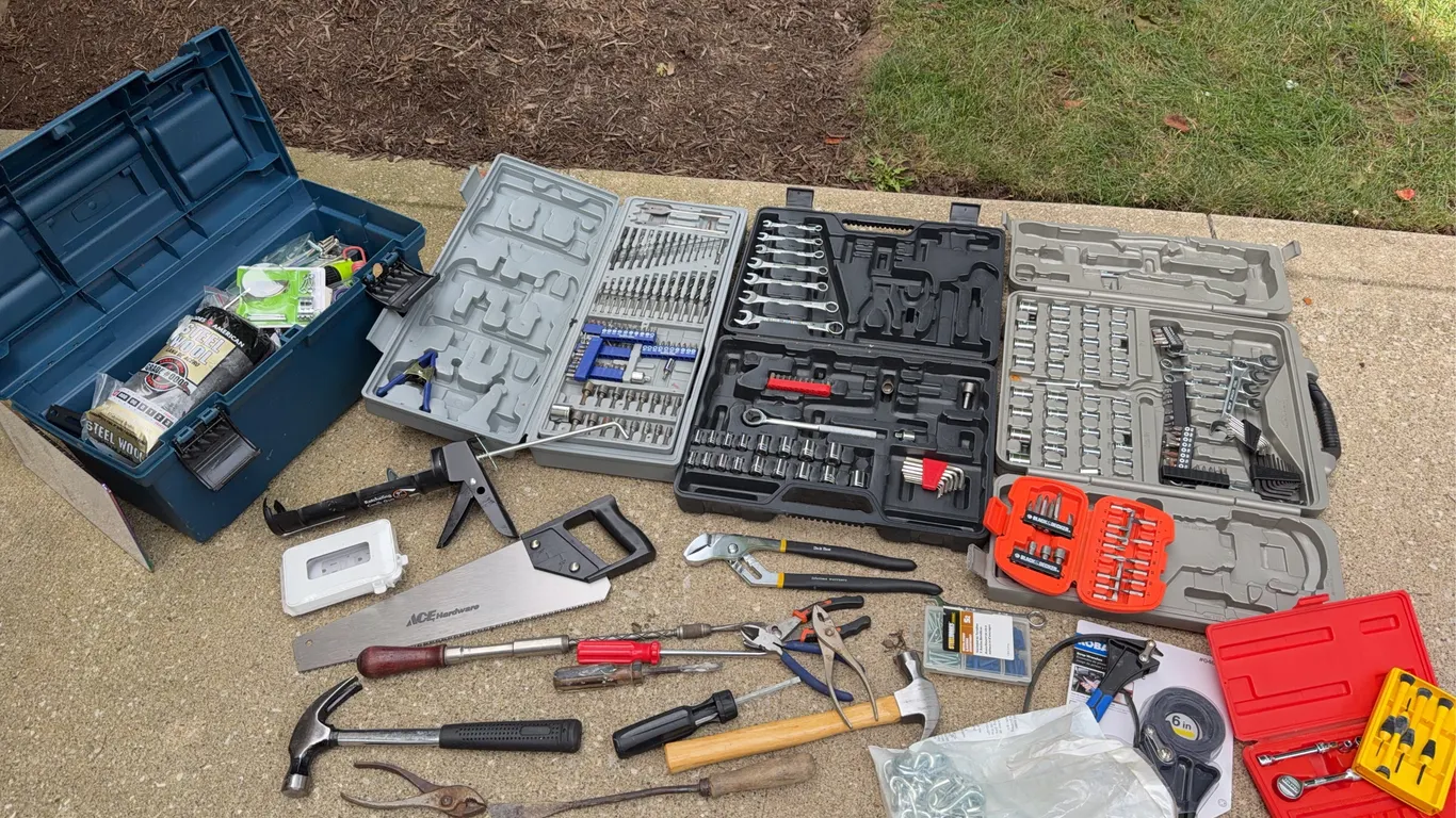 Large Tool Lot - Wrench, Socket, and Bit Sets, Hand Tools, Hardware
