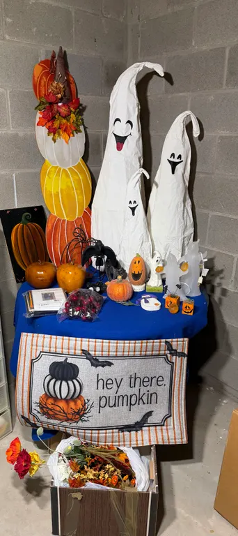Large Halloween and Fall Decor Lot with Pumpkin Carving Kits