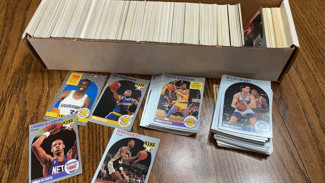 1990 NBA Hoops Basketball Card Collection - Rookies and Stars