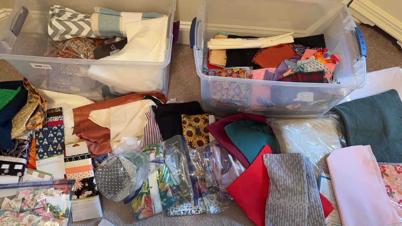 Large Lot Quilting and Craft Fabric with Cricut Fabric Samplers