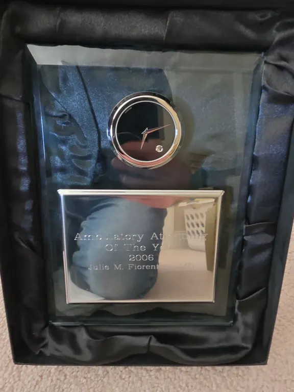 Movado Clock Award Plaque with Box, 8x10