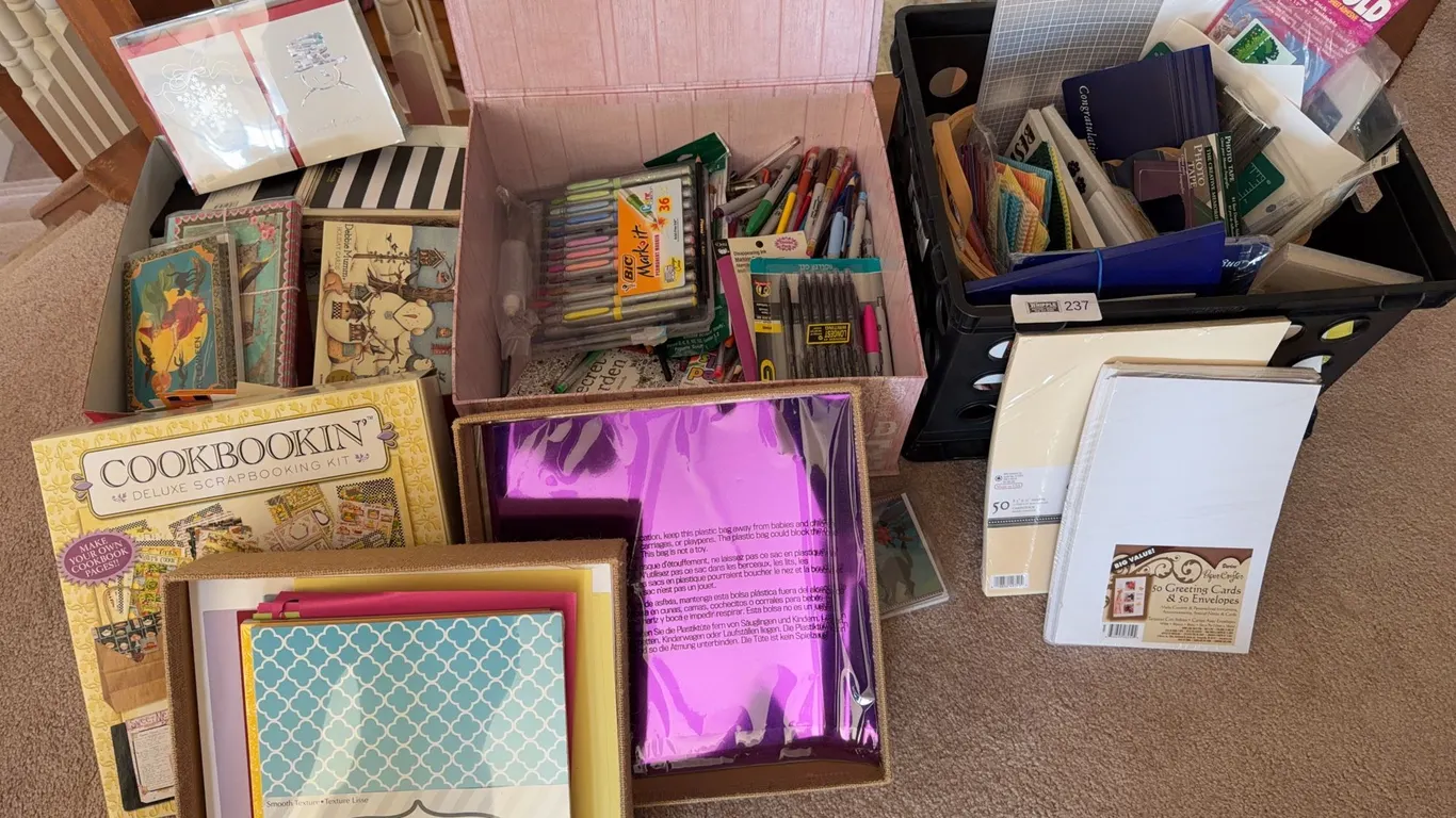 Scrapbooking and Card-Making Craft Supply Lot