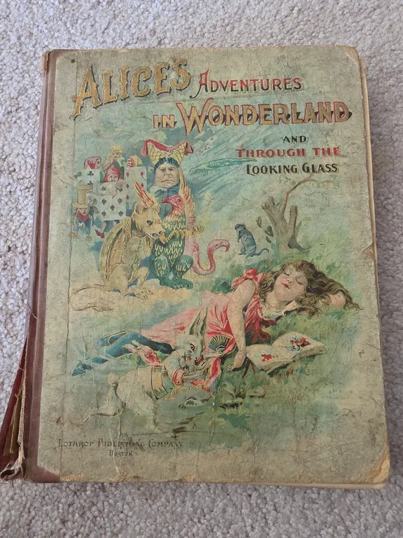 1898 Alice's Adventures in Wonderland & Through the Looking-Glass, Lothrop Edition