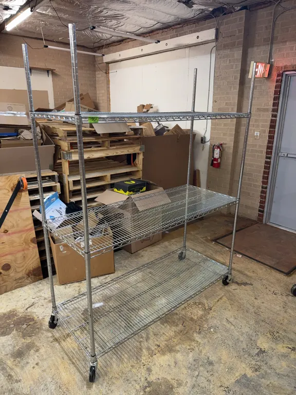 Metal shelf