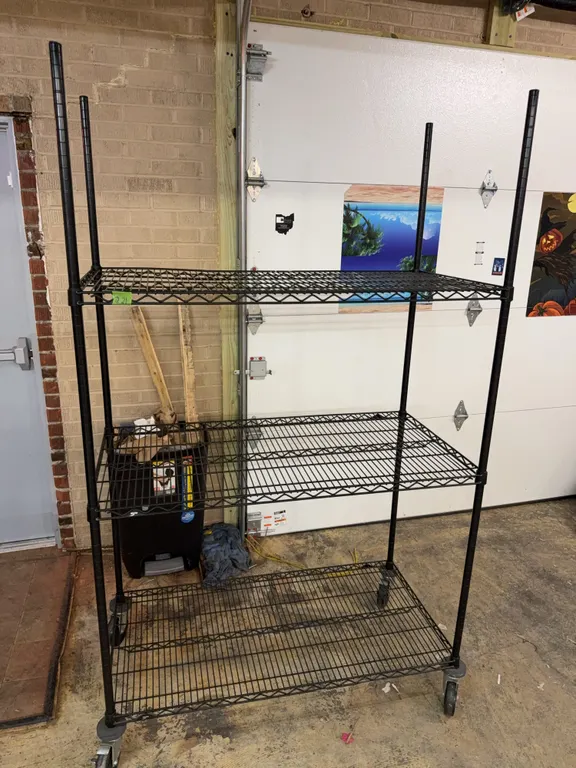 Metal shelf