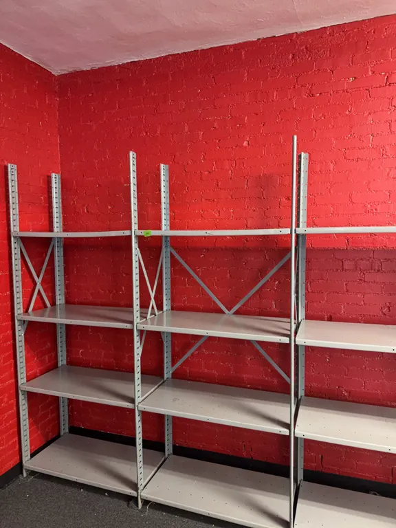 Large metal shelf