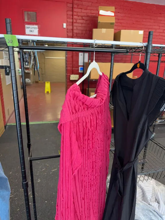 Clothes rack, and shelving