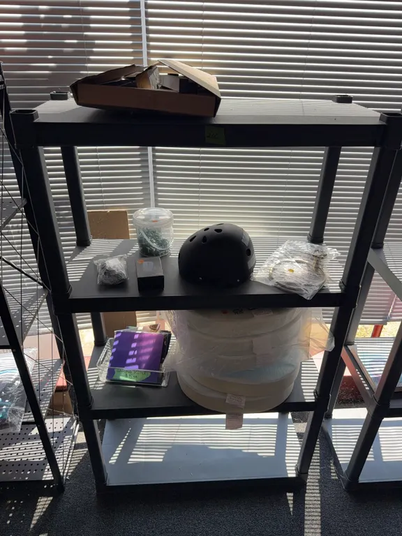 Shelving with contents