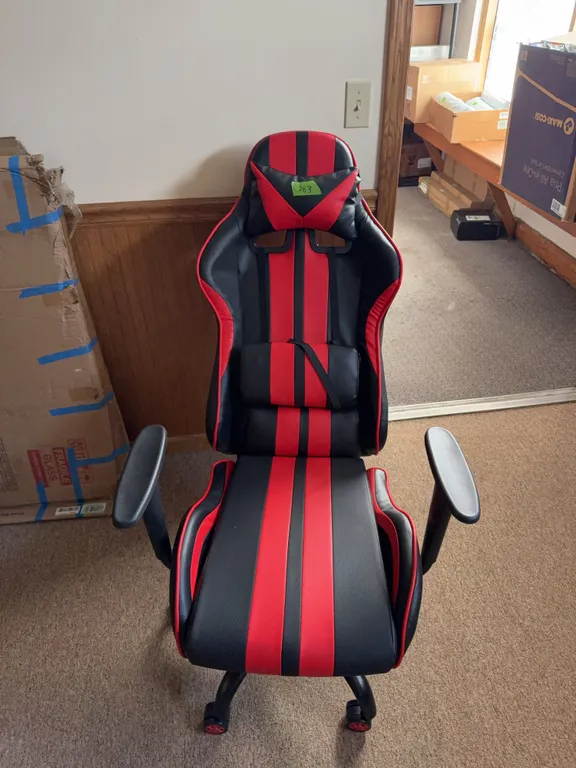 Red and black gaming chair