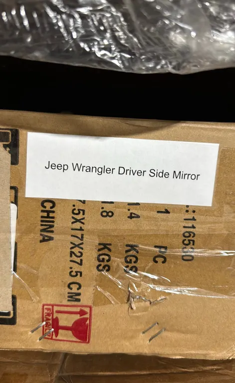 Jeep Wrangler Driver Side Mirror