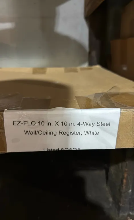 EZ-FLO 10" X 10" 4-Way Steel Wall/Ceiling Register