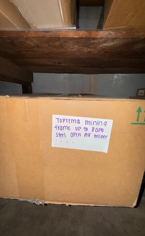 Toprema Mining Frame for 86 GPU Open Air Miner