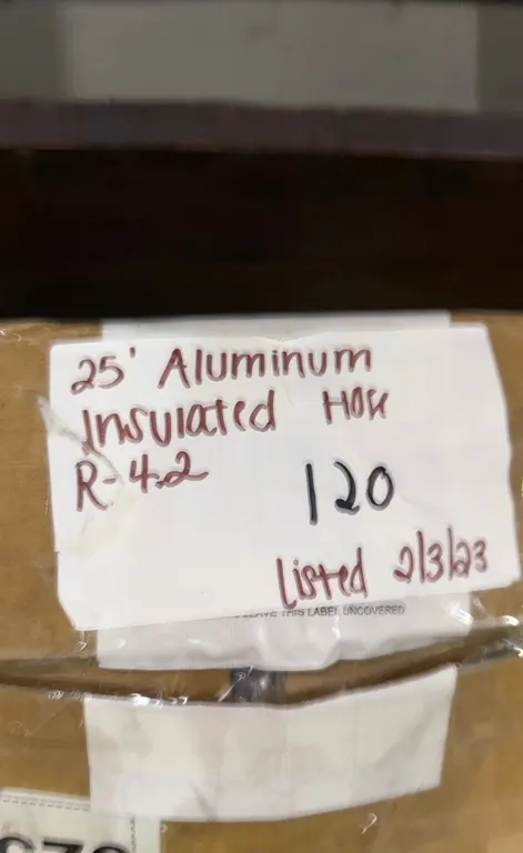 25' Aluminum Insulated Hose