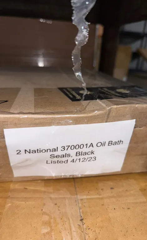 2 National 370001A Oil Bath Seals, Black