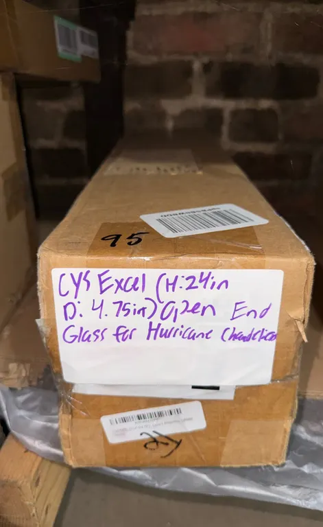 CYS Excel Glass for Hurricane Chandelier