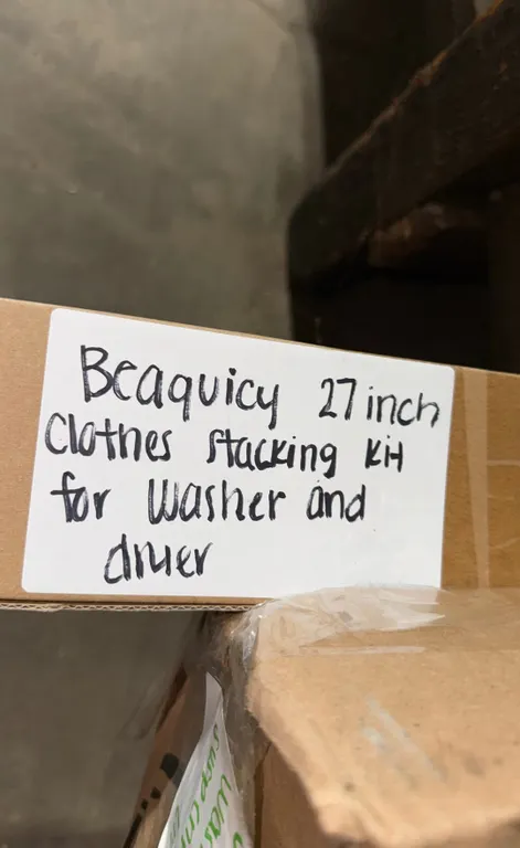 Beaquicy 27 Inch Clothes Stacking Kit for Washer and Dryer