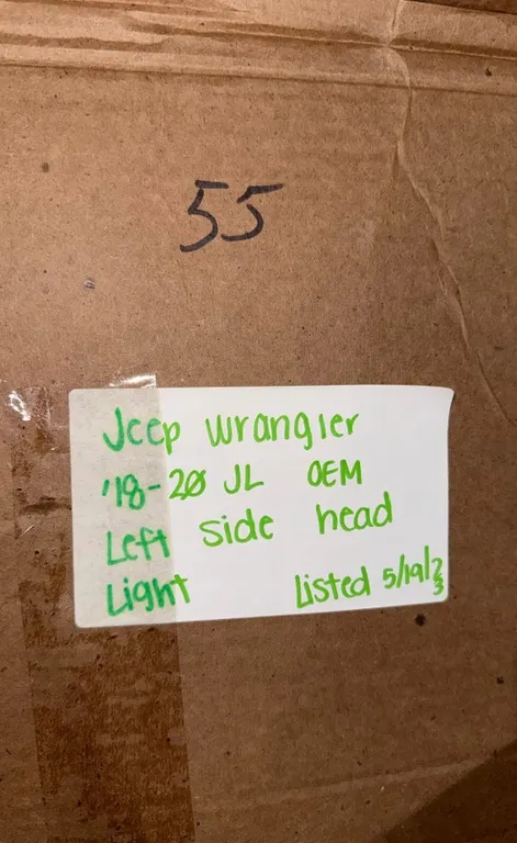 2018-2020 Jeep Wrangler JL OEM Left Side Light