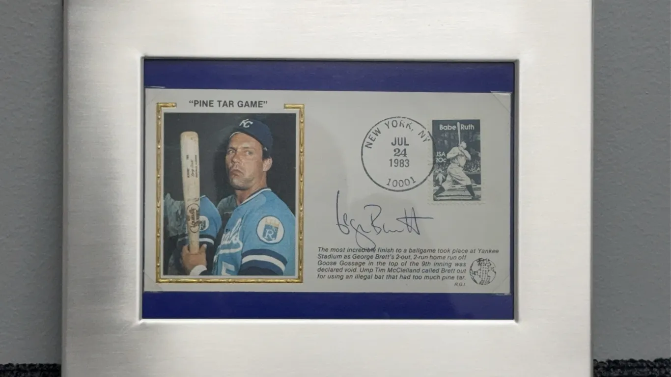 George Brett Autographed 1983 First Day Cover "Pine Tar Game"
