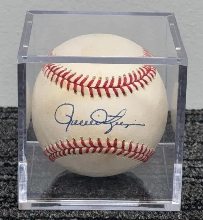 Rollie Fingers Autographed Rawlings American League Baseball w/ Holder