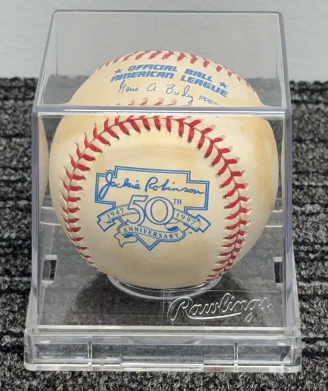 Vintage Rawlings Official Jackie Robinson 50th Anniversary Commemorative Baseball