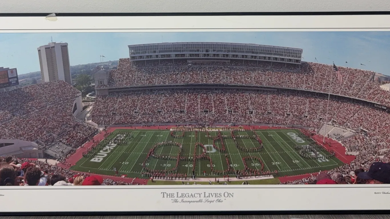 Ohio State Buckeyes "The Legacy Lives On" 2001 Special Edition Mounted Picture