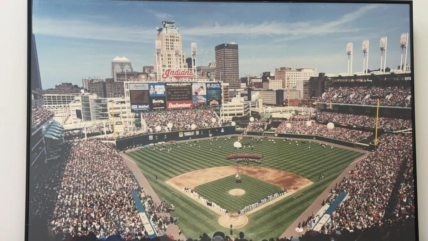 Large Cleveland Indians/Jacobs Field Framed Photo