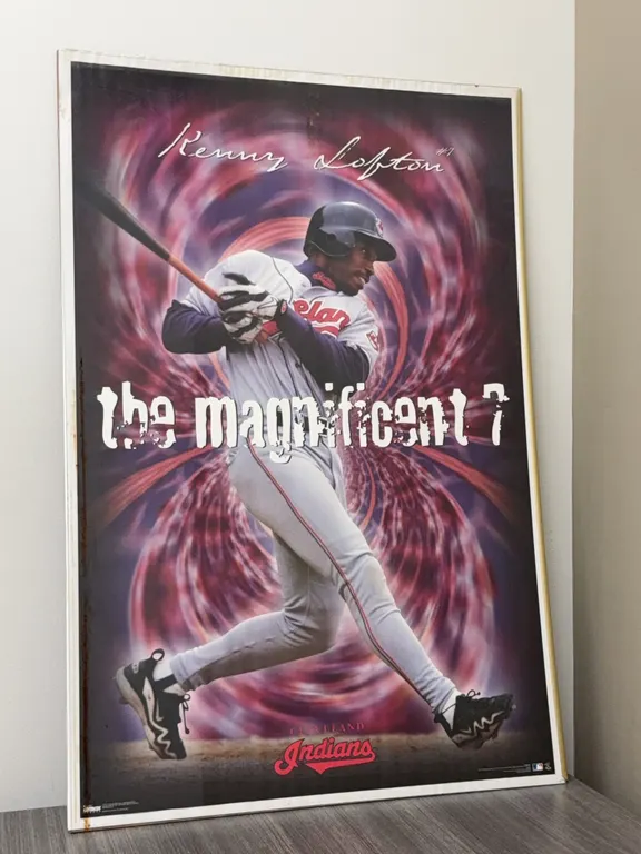 Vintage Kenny Lofton Cleveland Indians Poster