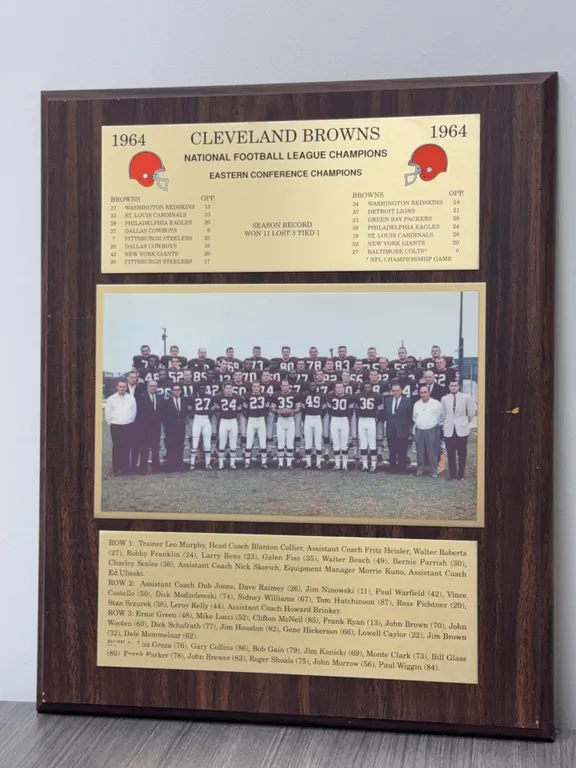 Vintage 1995 Cleveland Indians Starline Mounted Poster Clock