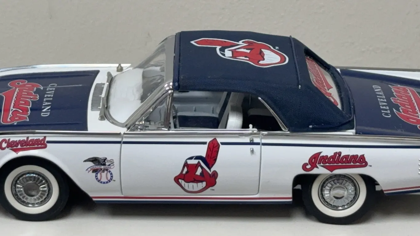 Cleveland Indians Replica 1961 Ford Thunderbird Souvenir Model Car