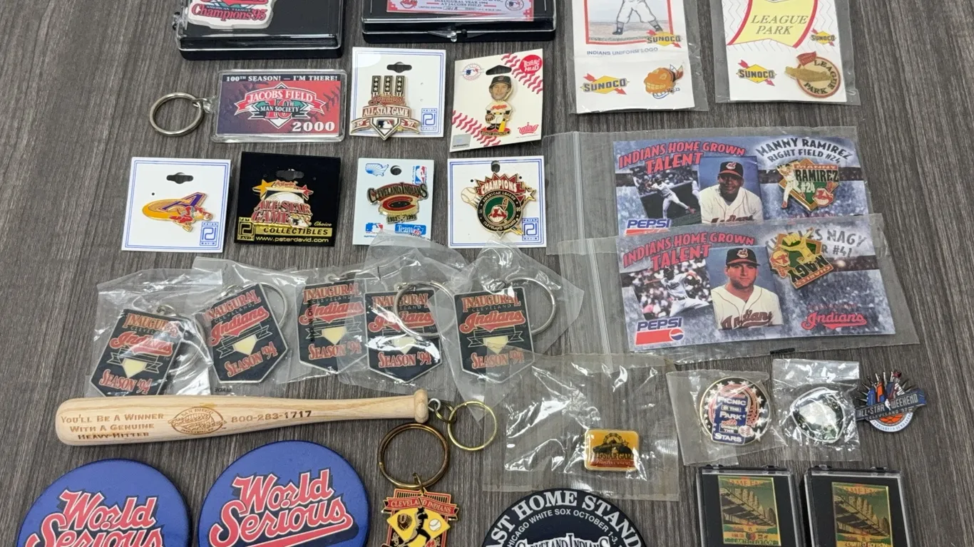 Large Collection of Cleveland Indians Collector Pins