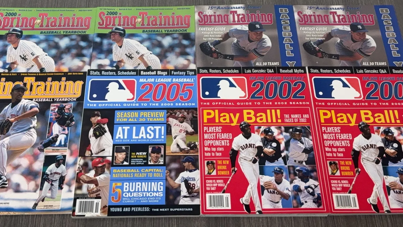 8 Vintage Baseball Magazines