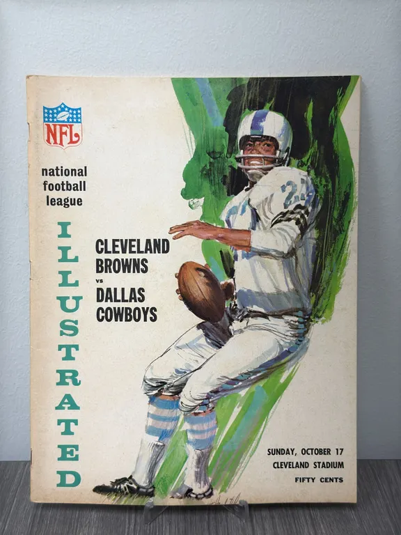 Vintage October 17, 1965 Cleveland Browns vs. Dallas Cowboys Program
