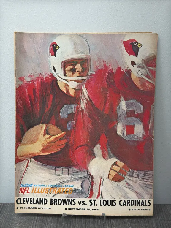 Vintage September 25, 1966 Cleveland Browns vs. St. Louis Cardinals Program