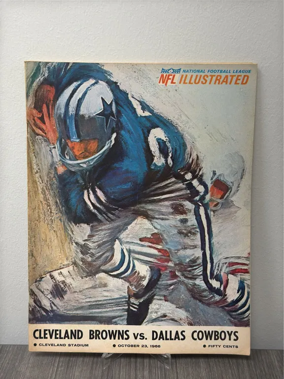 Vintage October 23, 1966 Cleveland Browns vs. Dallas Cowboys Program