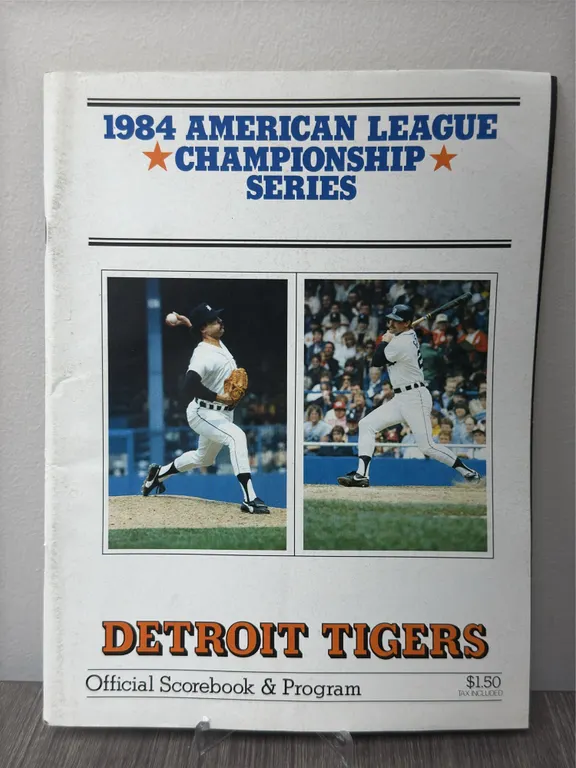 Vintage 1984 American League Championship Series Detroit Tigers Programs