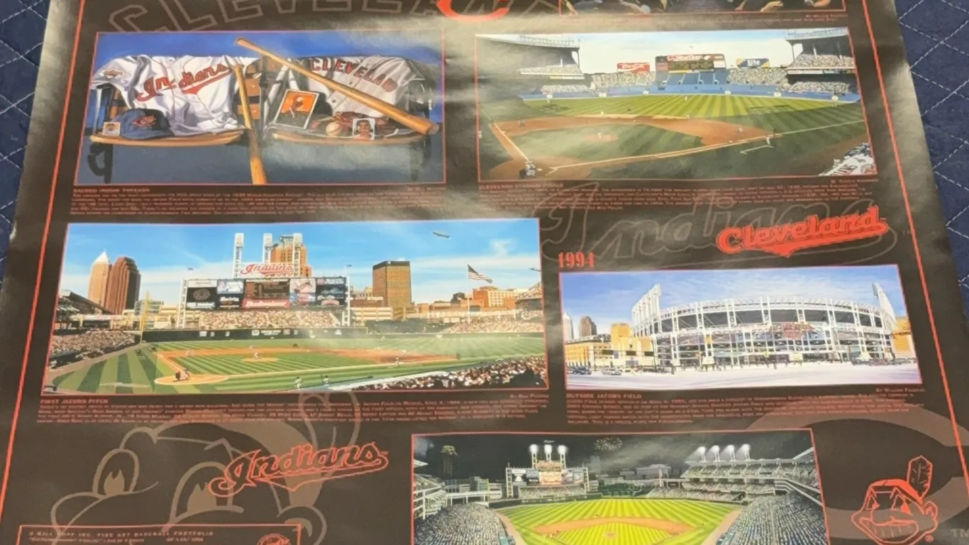 Vintage Cleveland Indians Poster
