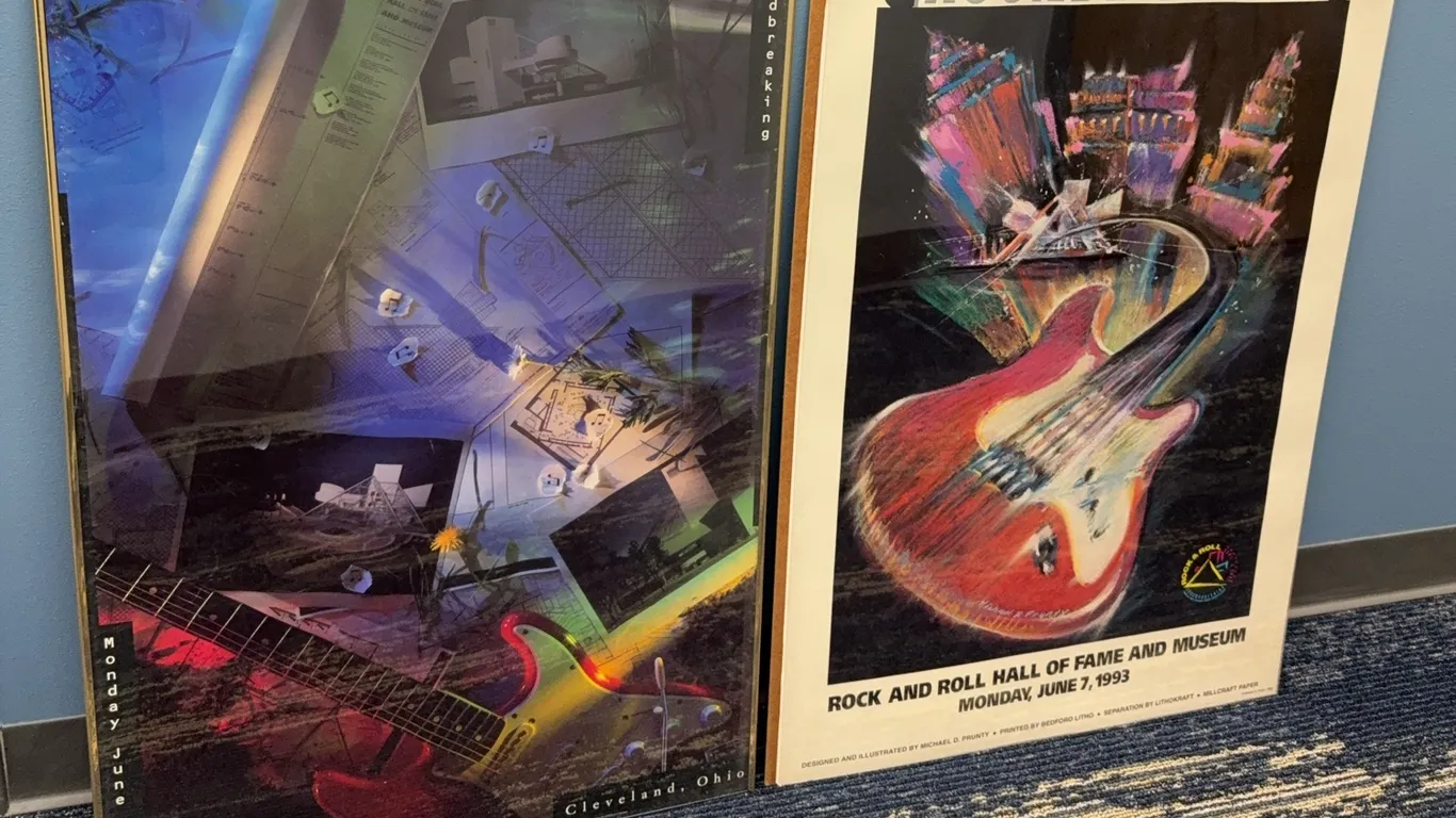 2 Vintage Cleveland Rock & Roll Hall of Fame Groundbreaking Posters - June 7, 1993