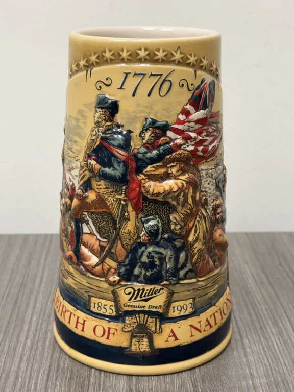 Vintage Miller Genuine Draft "Birth of a Nation" Stein - 3rd in a Series